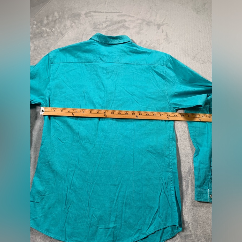 Allsaints Men's Turquoise Shirt - Picture 12 of 16